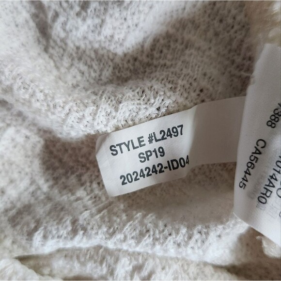 Madewell Top Textured Crinkle Cotton Fairy‎ Bell Sleeve Boho Indie White XL - Picture 11 of 14